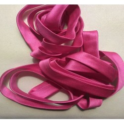 Lacet / ruban satiné : FUSHIA