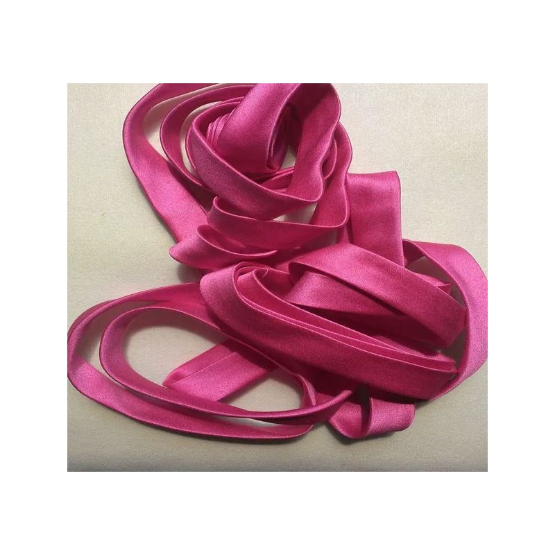 Lacet / ruban satiné : FUSHIA