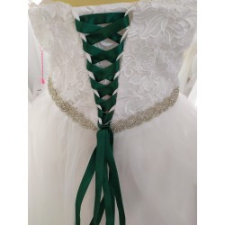 Lacet / ruban satiné : VERT FONCE