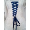 Lacet / ruban satiné : BLEU MARINE