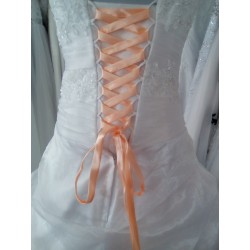 Lacet / ruban satiné : SAUMON