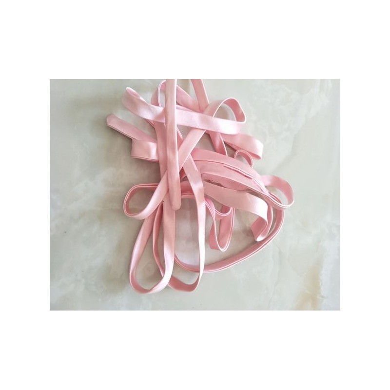 Lacet / ruban satiné : ROSE CLAIR
