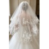 Voile court : ivoire