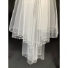Voile court : ivoire