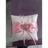 Coussin ivoire/rose clair