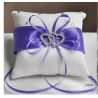 Coussin ivoire/violet