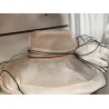 Chapeau organza : saumon