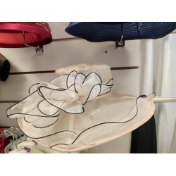 Chapeau organza : saumon
