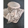 Chapeau organza : saumon