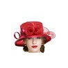 Chapeau organza : bordeaux