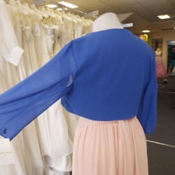 Veste/boléro TU mousseline : bleu roi