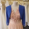 Veste/boléro TU mousseline : bleu roi