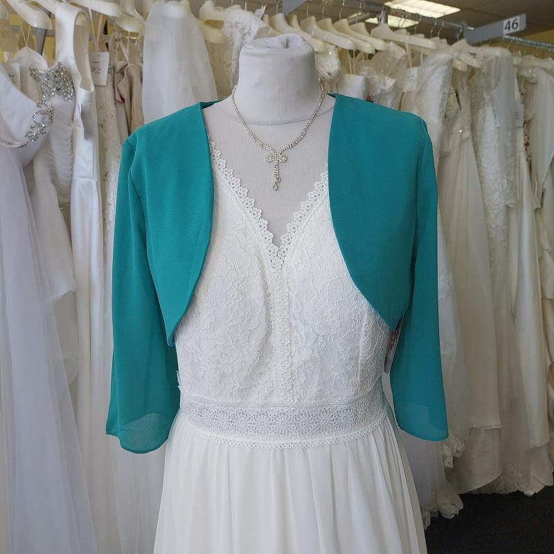 Veste/boléro TU mousseline : vert emeraude