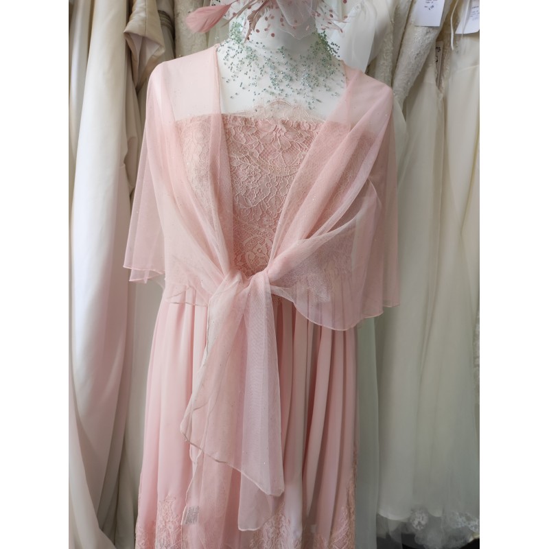 Etole en tulle : rose poudré