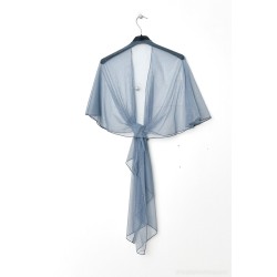 Etole en tulle : bleu Jean