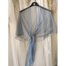 Etole en tulle : bleu Jean