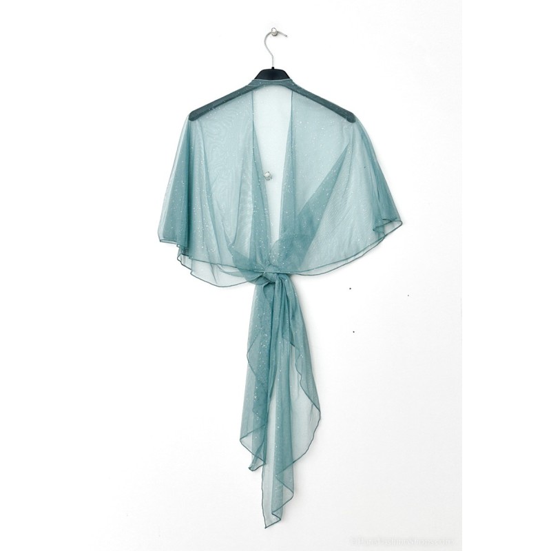 Etole en tulle : vert amande