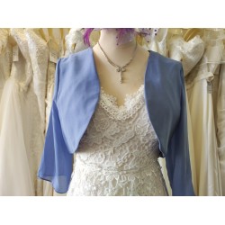 Veste/boléro TU mousseline : bleu Jean