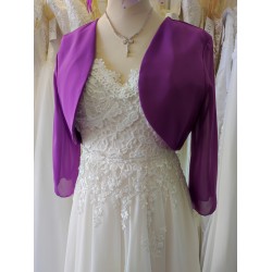 Veste/boléro TU mousseline : violet