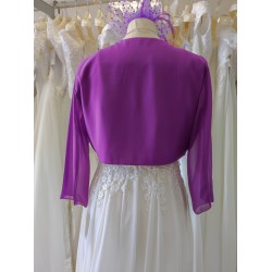 Veste/boléro TU mousseline : violet