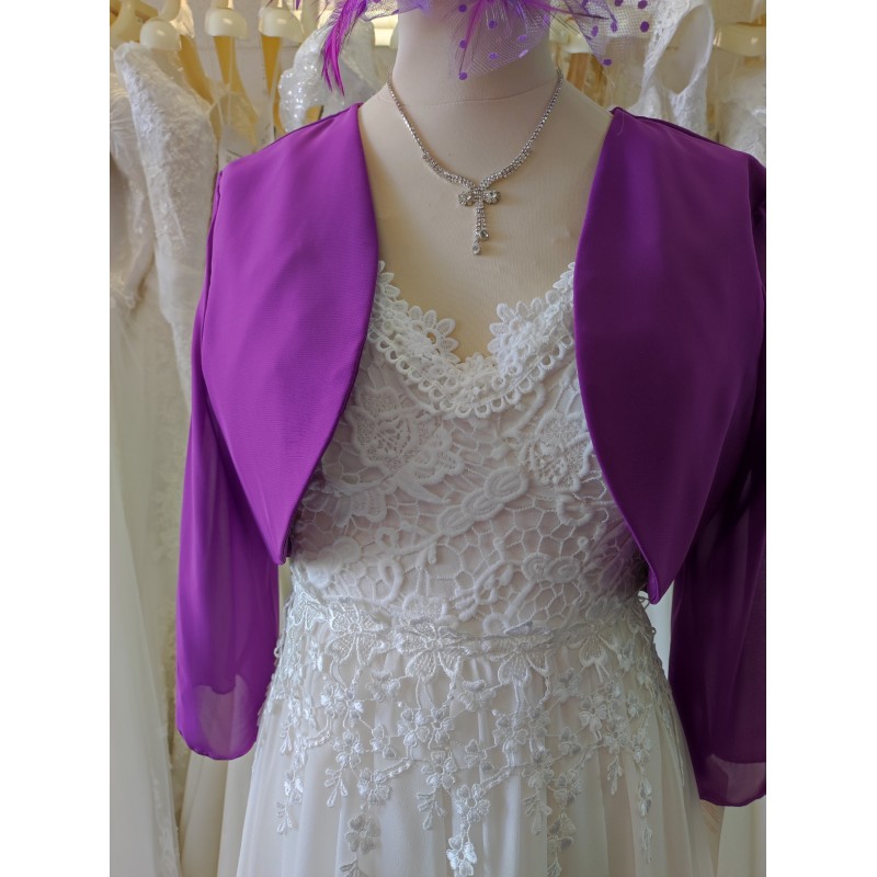 Veste/boléro TU mousseline : violet