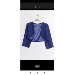 Veste/boléro TU mousseline : bleu marine