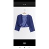 Veste/boléro TU mousseline : bleu marine