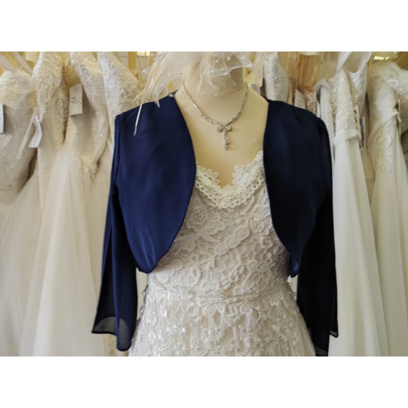 Veste/boléro TU mousseline : bleu marine