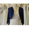Veste/boléro TU mousseline : bleu marine