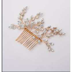 Peigne doré : forme allongée