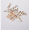 Peigne doré : forme allongée